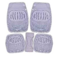 Коврики Cиликон 5 пр ( 69*48/48*48/60*26) ванночки, Rain-1, серый, к-т  SKYWAY S01702044