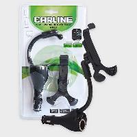 Держатель телефона в прикуриватель, длинная гибкая ножка, umg2-sb CARLINE® выводится