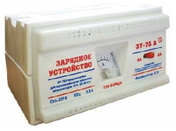 Зарядное устройство трансформаторное ЗУ- 75А , 12 V, 4A/6A