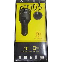 Bluethooth / USB /зарядка / 12V 2.4A /гарнитура  BT-103, черный