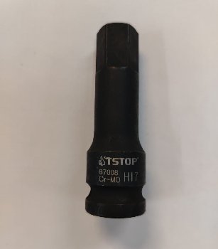 Наконечник 1/2" с шестигранной вставкой 17мм 87008   TStop