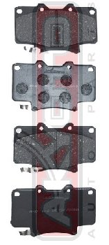 PF-1242 Тормозные колодки Akyoto AKD-1142 T.Land Cruiser RJ70, LJ77,RJ73,FZJ80/HDJ81/HZJ80 1990-2001