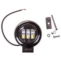 Фара светодиодная круглая D115-50 мм (3 диода)12-24V, 30W, Дальний свет, шт. SKYWAY S08401038