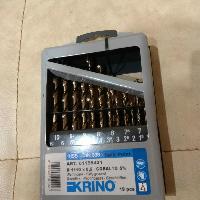 Сверла  по металлу и нержавейке ( набор 19 пр ) Cobalt 5% метал. пенал   KRINO 01155401, к-т
