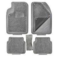 Коврики Полиуретан 5 пр (п:72*49см,з:44*49см,c:26*60см)+Съемный ковролин, Cold-3, Серый, к-т  SKYWAY