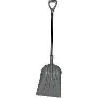 Лопата совковая, пластик.ковш 350* 450 мм, стальн.черенок,V-обр. ручка  RST-6028S