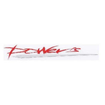 Наклейка металлизированная POWER'S, 140*20мм, Красный   SNO.96 RED