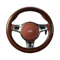 Оплетка экокожа гладкая Wood-9 Коричневая, дерево, размер S, шт. SKYWAY S01102287