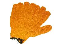 Перчатки хб оранжевые, с двусторонним сетчатым покрытием из латекса CrissCrossPer4mer (уп.12 пар)