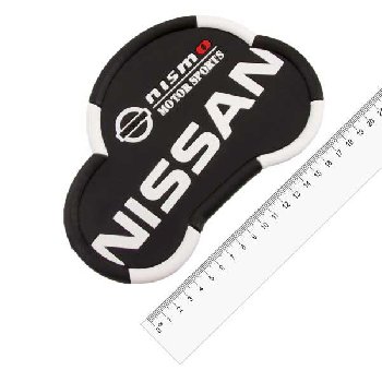 Коврик на панель плоский 200*125мм, форма машинки, логотип Nissan SKYWAY