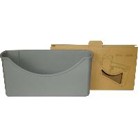 Карман для панели пластик 18*10*3 см  Ekoa EK-131 серый