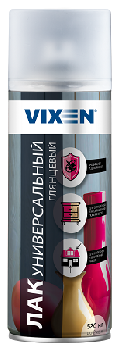 Лак акриловый глянцевый, 520мл, спрей  VX24000 VIXEN (уп.12шт)