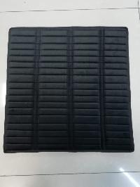 Подушка на сиденье ткань алькантара, антискользящая основа, 45*45см, LINE-R, ЧЕРНАЯ