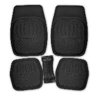 Коврики Полиуретан 5 пр (п:69*48см,з:48*48см,с:26*60см) ванночки, Rain-2, Черный, к-т S01702055(1/4)