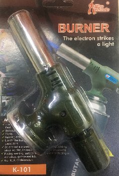 Горелка газовая с пьезоподжигом K-101   (уп 10 шт)