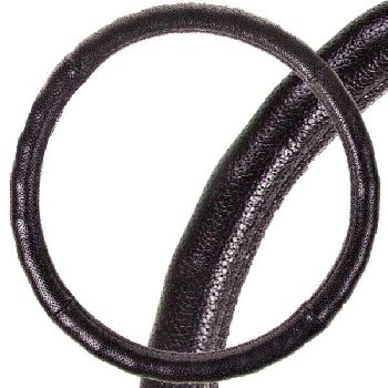 Оплетка кожа перфорированая рельефная Real-4, M (37-39 см), Черная SKYWAY S01108007  (1/25)