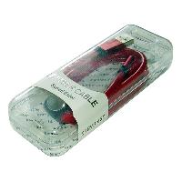 Кабель USB для зарядки iPhone, кожа красная