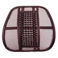 Поддержка под поясницу  массажная Support-03 полиэстер/дерево коричневый SKYWAY S10201004