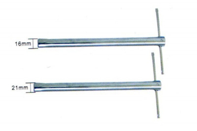 Ключ свечной трубчатый с воротком, 21мм,  длина 230мм,  ST-605-21    (1/50)