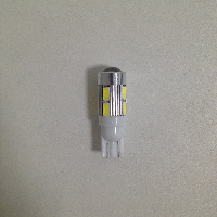 Светодиод T10 12V WHITE 10 SMD (5730) W2.1*9.5d LENS (с линзой), шт. 