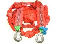 Трос ленточный стропа высокопрочный  5т,  4м,  2 крюка, защитный чехол  SY-RS02-50- 4м    (1/17)