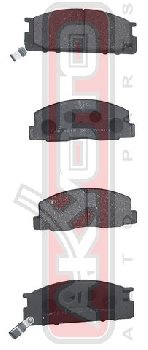 PF-1218/1327 Тормозные колодки Akyoto AKD-1218 T.Town/Lite/MasterAce  FR