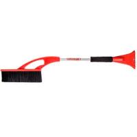 Щетка для снега со скребком, пластиковая ручка 74см, BK/RD  SKYWAY S07801003 (1/12)