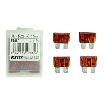 Предохранитель флажковый 10 А KOITO (F1080 ), шт  (уп 10 шт)