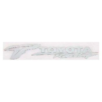 Наклейка металлизированная TOYOTA RACING, 140*20мм, серебро SKYWAY (SNO.62GREY)