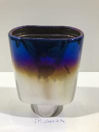 Насадка на глушитель d60D120L180 мм, округлый край, овал, хром US-0061-A/ TM-61A-BL