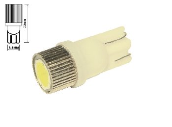 Светодиод T10 24V WHITE  3CHIP COB W2,1*9,5d неон Avs-24T10-W/COB/3CHIP (без упаковки), шт  Автосвет