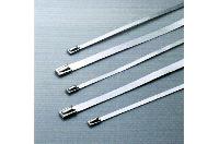 Хомут металл ленточный с шариком 4,6*400 (нержавеющая сталь)  (1/100)  AVT2795      