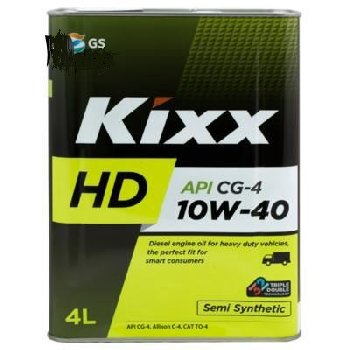 Масло моторное GS Oil Kixx HD 10w40 CG-4, 4L (1/4) Метал уп (Dynamic CG-4) SemiSynt