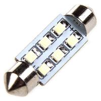 Светодиод T11*39 24V WHITE 6 SMD (C5W) SKYWAY S08202020, шт.  (уп 2 шт)