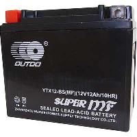 АКБ МОТО 12В, 12а/ч   YTX12-BS, 12N12L-BS, MF  150*85*130мм (1/6) КНР 