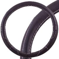 Оплетка экокожа с перфорированными вставками Art-4, L (39-41 см), черная SKYWAY S01102315