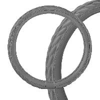 Оплетка экокожа комбинированная Modern-4, M (37-39 см), Серая, шт. SKYWAY S01102230