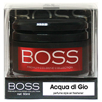 Ароматизатор на панель гелевый банка стекло BOSS  Aqua dl Gio ,60 мл BOSS-152 (1/40)