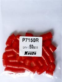 Колпачок для б/ц лампочки T10 КРАСНЫЙ (KOITO) Япония (уп.50 шт.)  P7150R