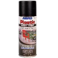 Краска-спрей для пластика Черный глянцевый, 400 мл. ( SPP-011, уп. 6 шт.)  ABRO