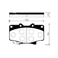 PF-1242  Колодки тормозные дисковые G-brake GP-02094 (0449160150,1Y0M3328Z) T.LandCr #80 FR