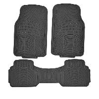 Коврики Полиуретан 3 пр (п:71*45см,з:43*132см) Hot-1, Черный, к-т SKYWAY S01702005  (1/4)