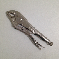 Зажим-тиски ручные, изогнутые губки, L 254мм (10") с фиксатором    Т567 (11810) TStop