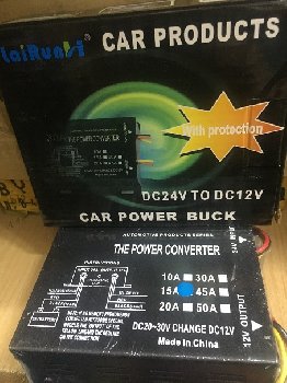 Инвертер (преобразователь напряжения) 24V в 12V (15 A)