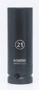 Головка торцевая 1/2" ( 6 гран) высокая, усиленная 21 мм  34414/ 33414 SATA  