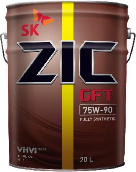 Масло трансмиссионное ZIC GFT 75w90 GL-4/5, 20 L   Синт (аналог G-F TOP)