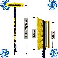 Щетка для снега со скребком и водосгоном, поворотная, телескопическая 101-157 см, CU-56 (уп.12 шт.)