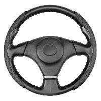 Накладки на руль экокожа перфорированная Base, черные, к-т SKYWAY S01111002