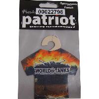 Ароматизатор подвесной текстиль Patriot майка Танки Французкая ваниль PAT-025 (10/40) 