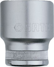 Головка торцевая 1/2" (12 гран) H38мм (звездочка) 10 мм 13601 SATA   (1/6)